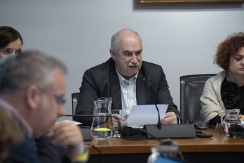 José María Aierdi, en su comparecencia del martes ante el Parlamento.