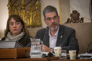 Eneko Goia, en el pleno de este jueves.