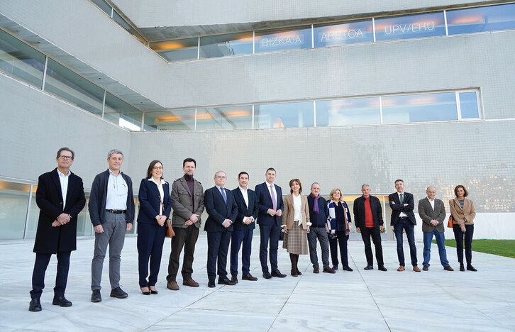 EHUko eta Tecnalia ikerketa zentroko ordezkariak, irudian.
