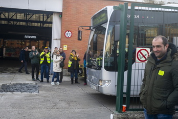 Concentración de protesta de la plantilla de Tuvisa, imagen de archivo.
