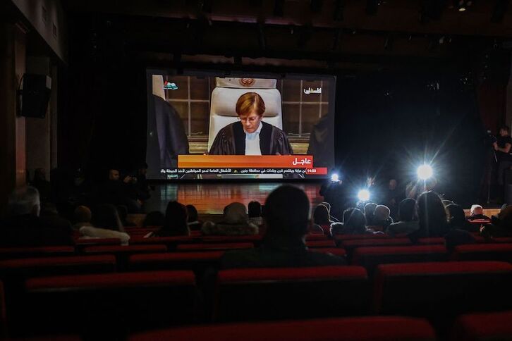 Lectura del fallo de la Corte Penal Internacional.