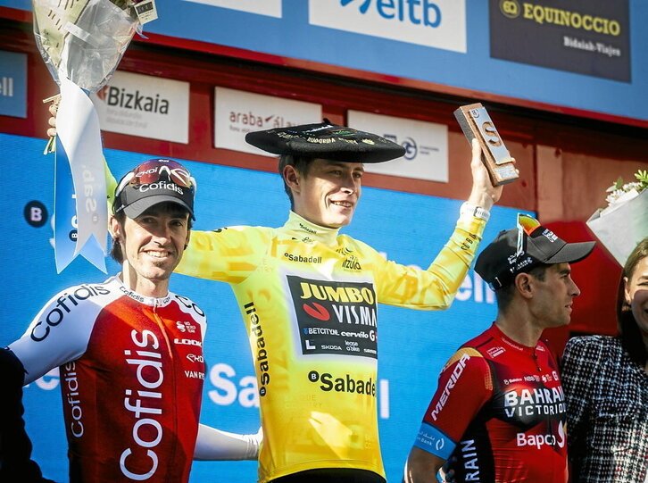 Ion Izagirre, Vingegaard y Mikel Landa, podio en 2023, quieren repetir este año.