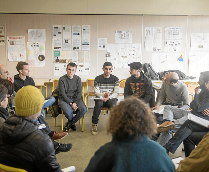 Bagira jardunaldietako tailer bat, atzo Kanbon.