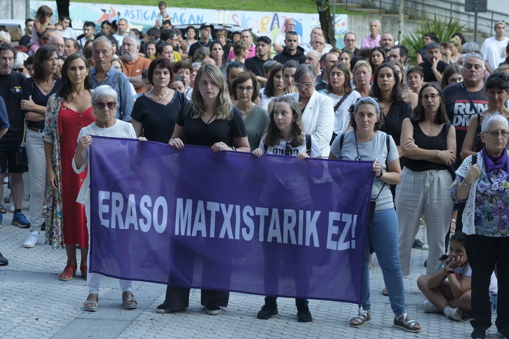 Concentración contra la violencia machista, en imagen de archivo.