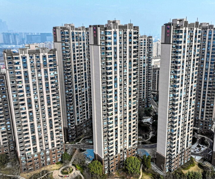 Viviendas de Evergrande en Nanjing.