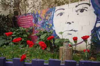 Yolanda Gonzalezi aurreko igandean egindako omenaldia.