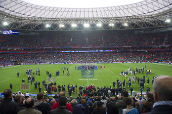 San Mamés fue sede de la final de la Champions Cup en 2018.