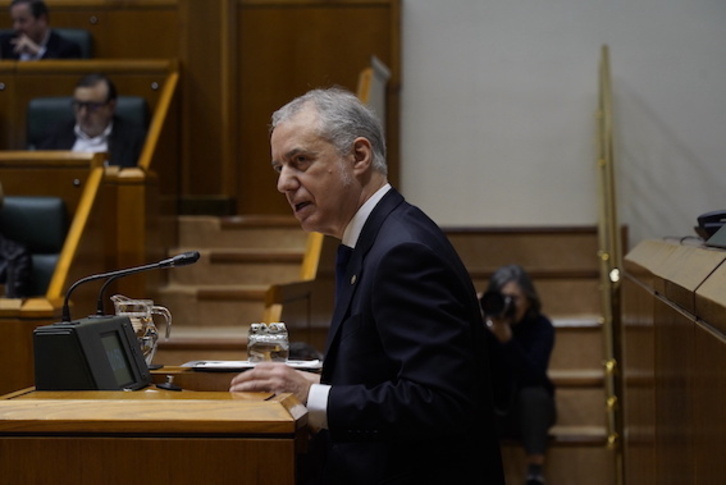 El lehendakari, Iñigo Urkullu, se ha enfrentado este viernes, probablemente, a uno de sus últimos plenos de control.