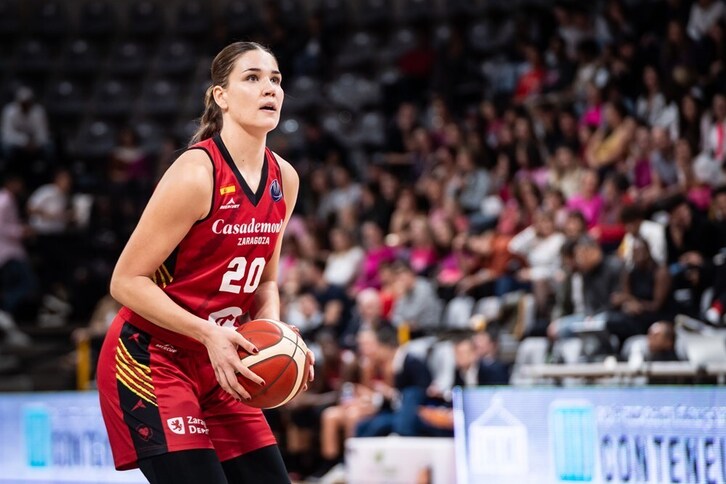Nerea Hermosa, MVP de la semana de la Euroliga Femenina tras su partidazo ante el AZS Lublin.