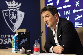 Braulio Vázquez, durante su comparecencia. 