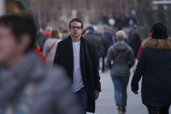 Pello Otxandiano EH Bilduren hautagaia Bilbon.