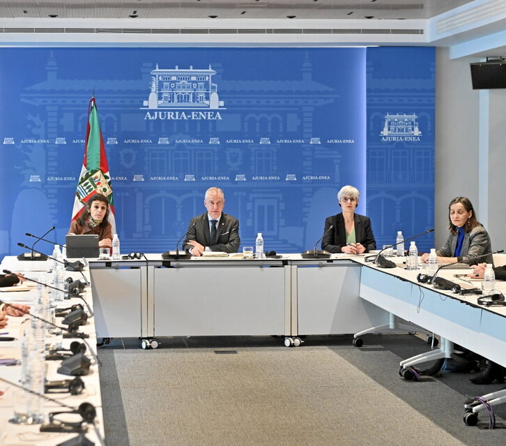 Un momento de la reunión del Consejo de Dirección de Emakunde.