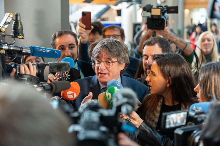 Carles Puigdemont, en diciembre pasado en el Parlamento Europeo en Estrasburgo.