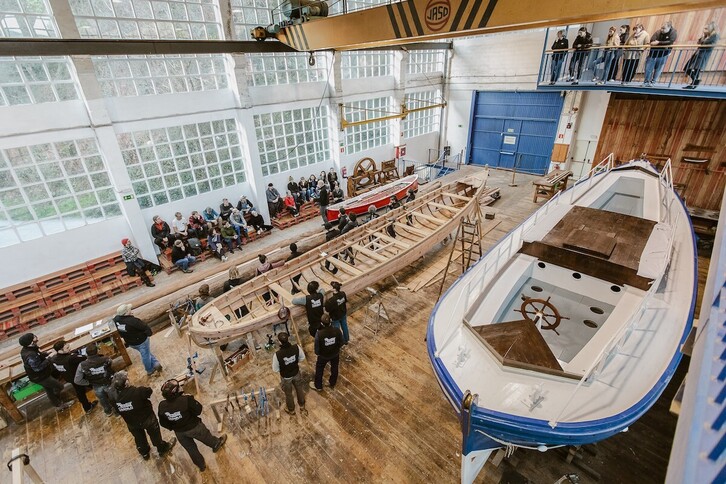 Aprendiztegin elkarlanean ariko dira bi eskoletako ikasleak.