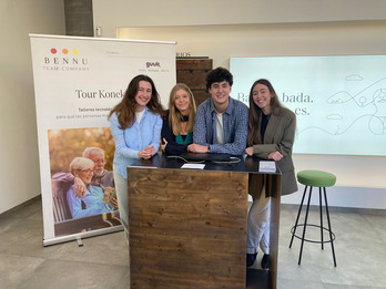 Mondragon Unibertsitate ikaslek Konekta-tu 2.0 bira aurkeztu dute.