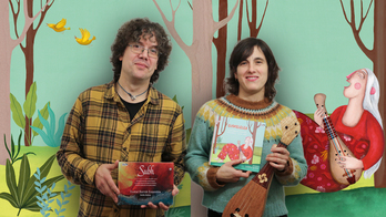 Enrike Solinis eta Miren Zeberio, Erlea argitaletxearen sortzaileak.