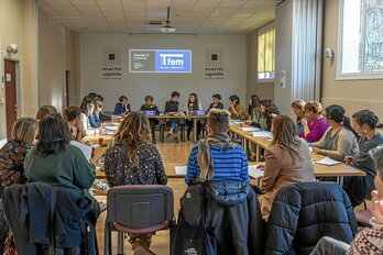 Duela aste batzuk aurkeztu zuten Talaia Feministaren 2023ko behin-behineko txostena.