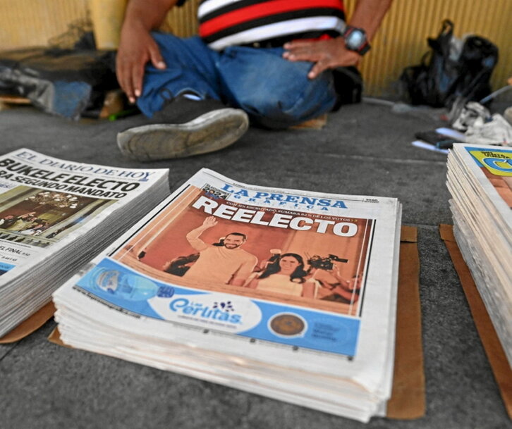 Diarios salvadoreños tras las elecciones.