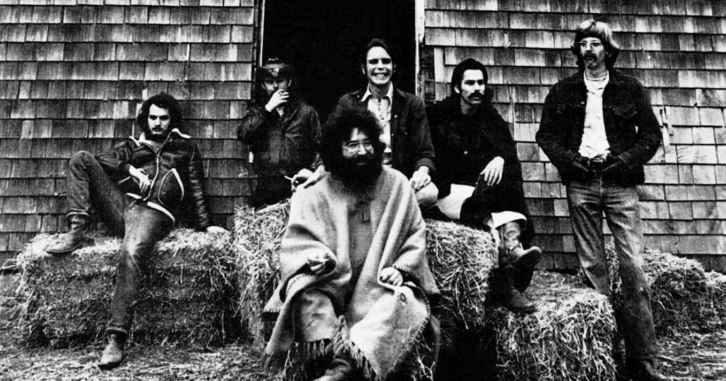 Grateful Dead durante la grabación de su disco 'American Beauty'.