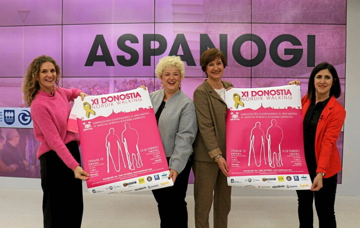 Haur-minbiziaren Eguneko ekintzak eta Ipar Martxa aurkeztu zituzten atzo.