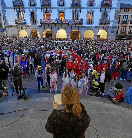 Imagen de la masiva concentración de ayer.