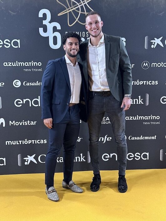 Markus Howard y Tadas Sedekerskis, en Madrid.