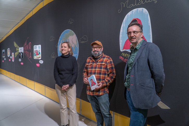 Erakusketaren aurkezpena Donostian.