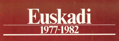 ‘Euskadi, 1977-1982’-ko azala.