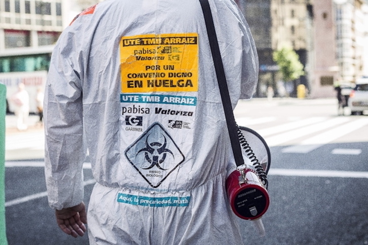 La plantilla de TMB Arraiz protagonizó una larga huelga hace años.