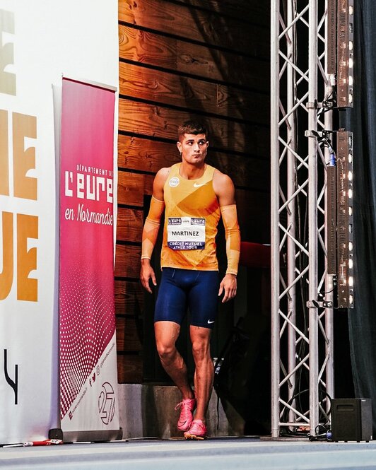 Asier Martínez, en el mitin de Val-de-Reuil.