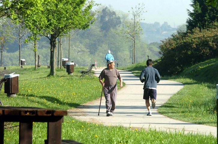 Montefuerteko parkea, irudian.