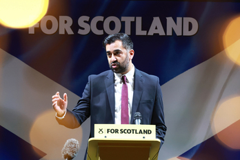 Humza Yousaf, en un acto reciente en Glasgow.