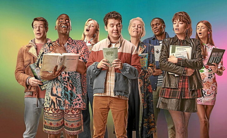 Netflixen ikus daitekeen «Sex Education» telesaileko afixa.