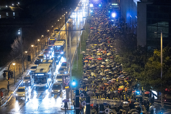 Han llenado la Avenida del Ejército en sus tres cuartas partes.