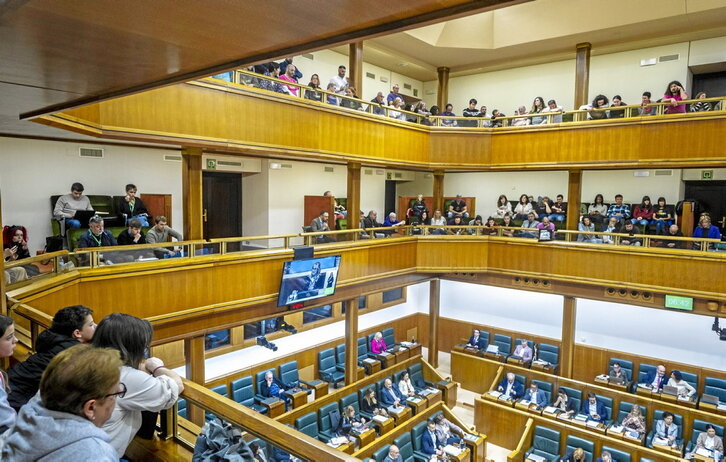 Miembros de asociaciones ligadas a la infancia, la cooperación y los derechos trans llenaron las tribunas.