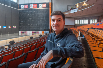 Xabi Barandika, Gernikako Jai Alai pilotalekuan.