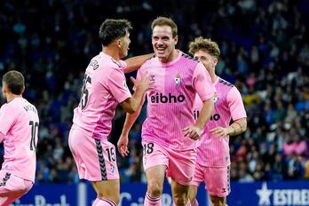 Jon Bautista, gol bat ospatzen.