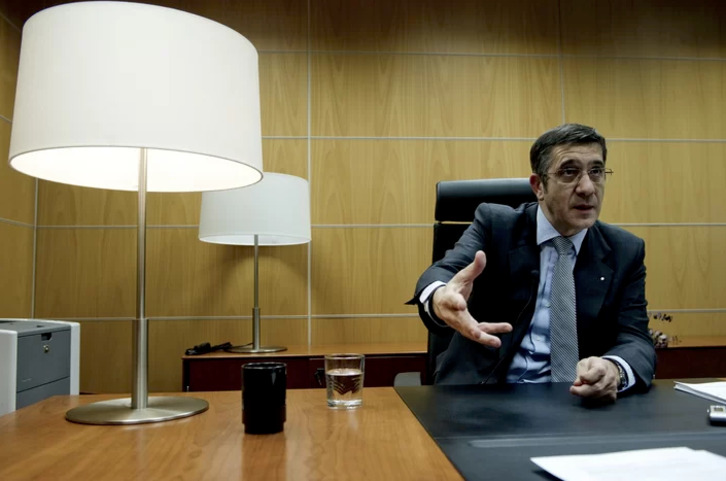 Patxi López, en la entrevista.