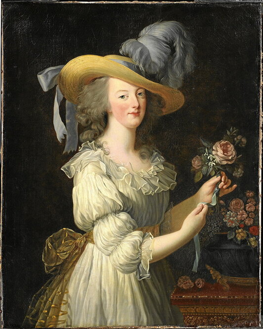 “María Antonieta con vestido de camisa” (1783), de  Elisabeth Vigèe Le Brun.