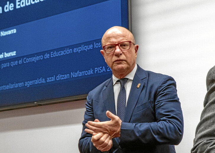 Carlos Gimeno (PSN), consejero de Educación de Nafarroa.