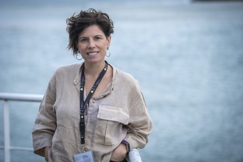 Sukarrieta.Naiara Rodriguez Ezpeleta, TREC itsasoetako sedimentu eta ur laginak hartzeko espedizioa EHn.