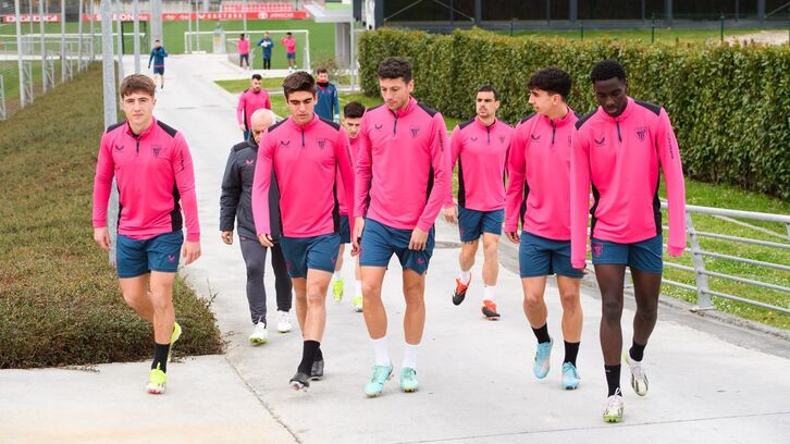 Adama Boirok lehen taldearekin entrenatu du Lezaman.