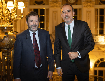 Guilarte y Marchena, en el desayuno de este miércoles en Madrid.
