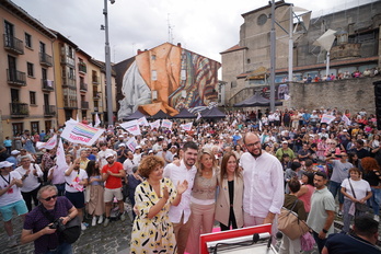 Mitin de Sumar con Yolanda Díaz, en julio pasado en Gasteiz.