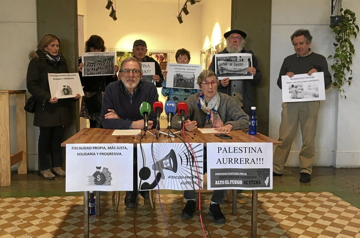 Comparecencia de las plataformas para valorar el presupuesto destinado a Salud en las cuentas de Nafarroa para 2024.