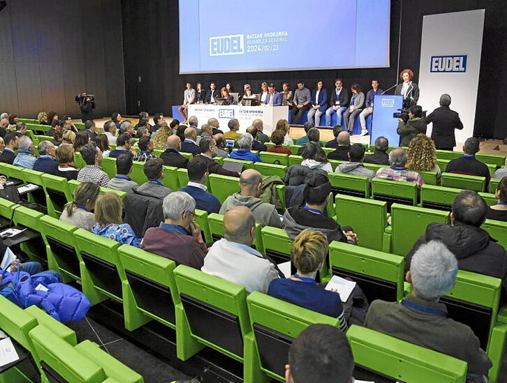 Eudel celebró ayer su asamblea general.