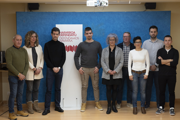 Comparecencia de los alcaldes y alcaldesas de Nafarroa sobre el fallo del TS este sábado.