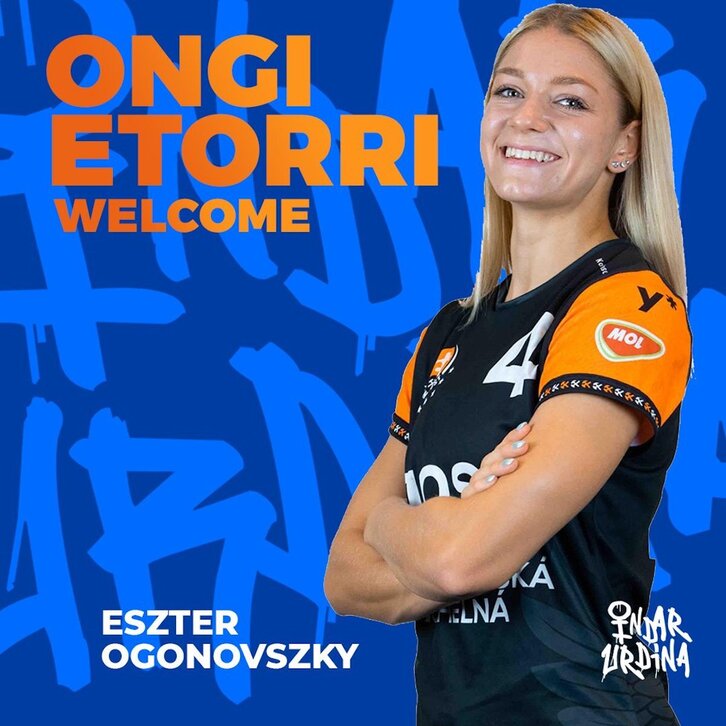 Eszter Ogonovszky hungarriarrak Donostian jokatuko du datozen bi denboraldietan.