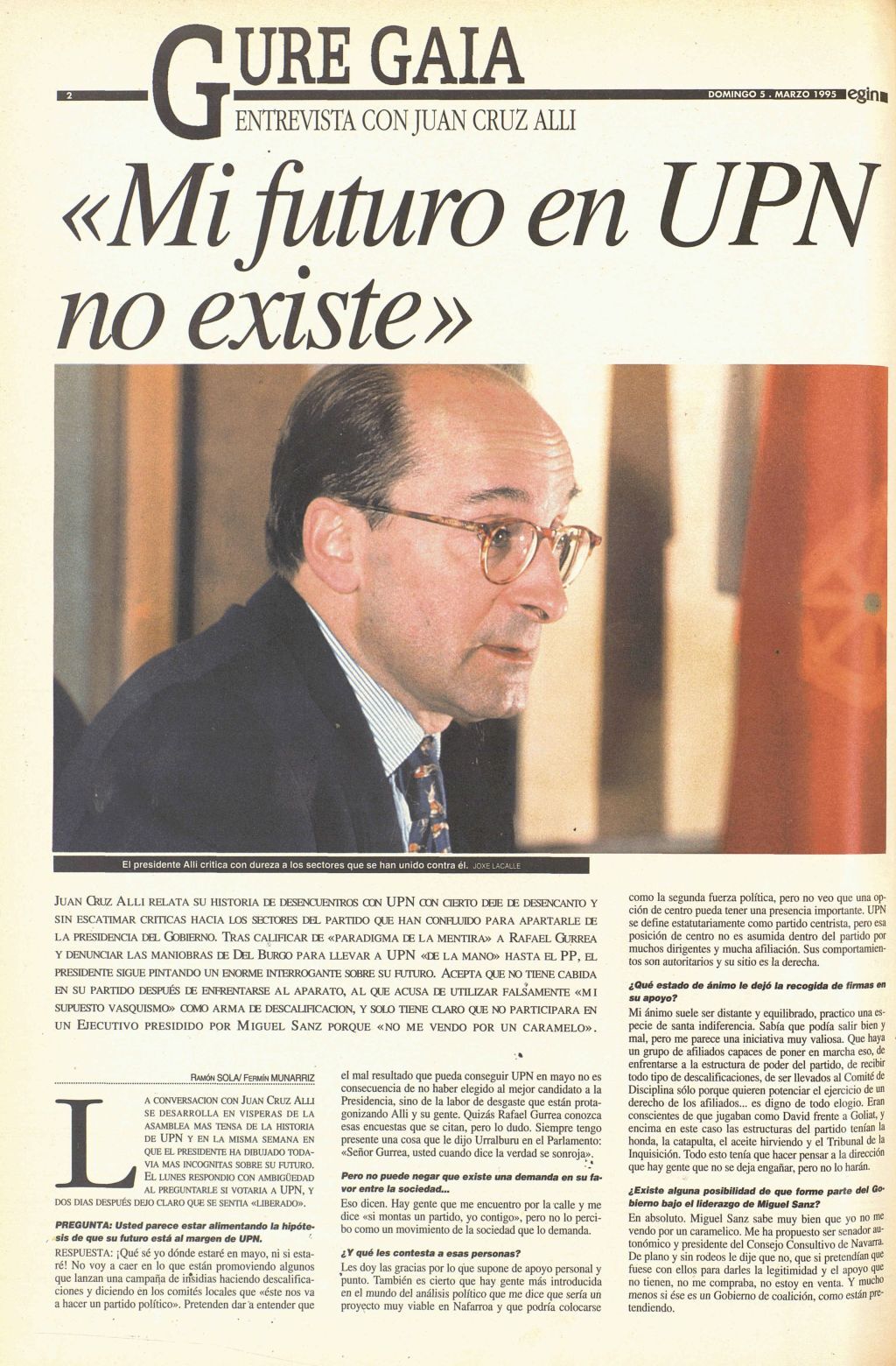 Interior de la entrevista. (NAIZ)
