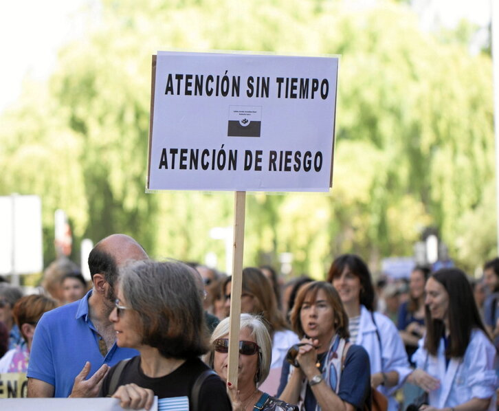 Movilización para denunciar la situación en la Atención Primaria.